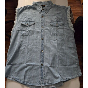 Milwaukee Performance Apparel Denim Vest Blue Biker 5XL